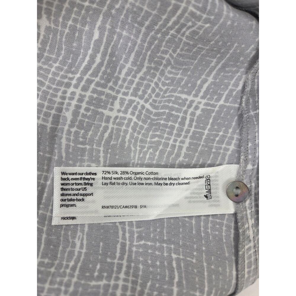 EILEEN FISHER Womens Sleeveless Button Front Silk Blend Pockets Drawstring M - Picture 6 of 6